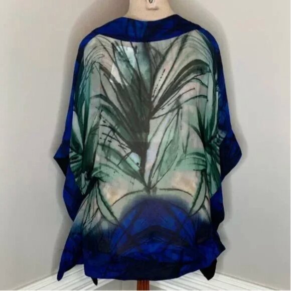 NWT Desigual Siracusa Oriental Inspo Batwing Blouse Multi-Colored Size Small - Picture 7 of 12
